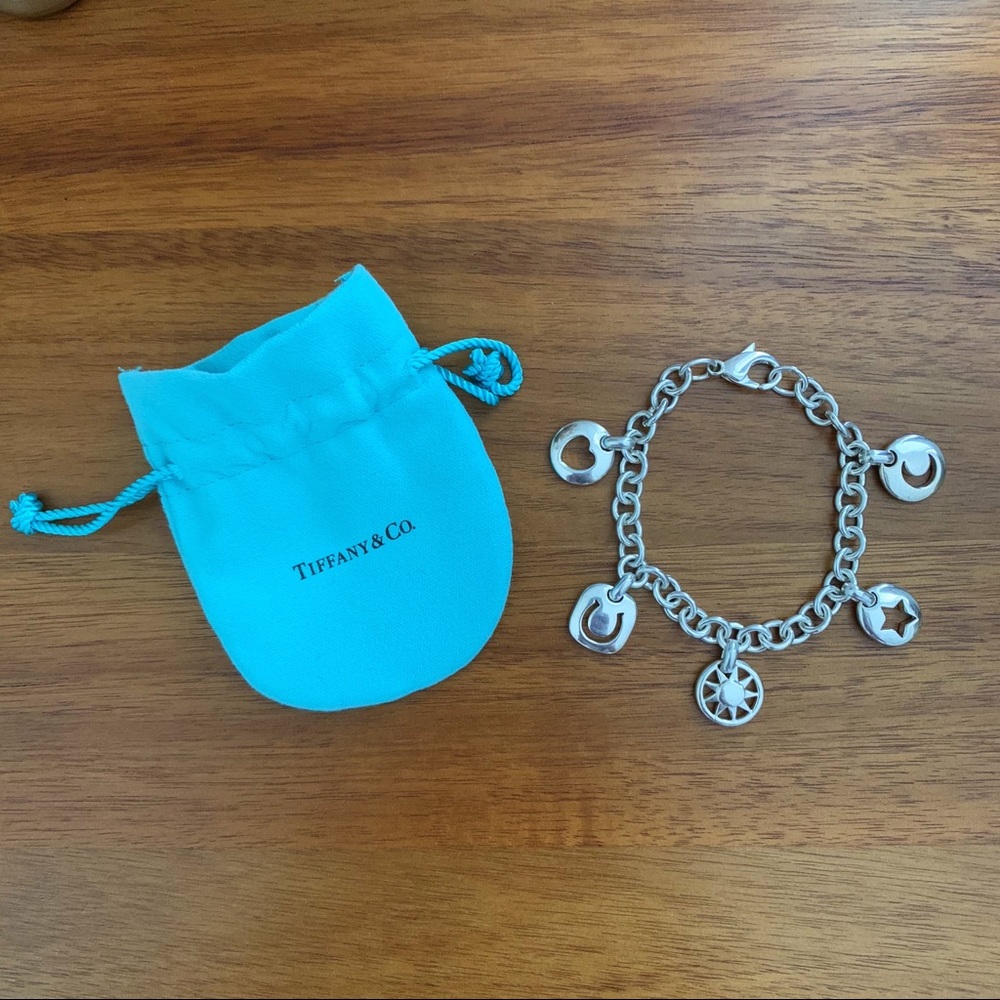 tiffany & co. stencil charm bracelet